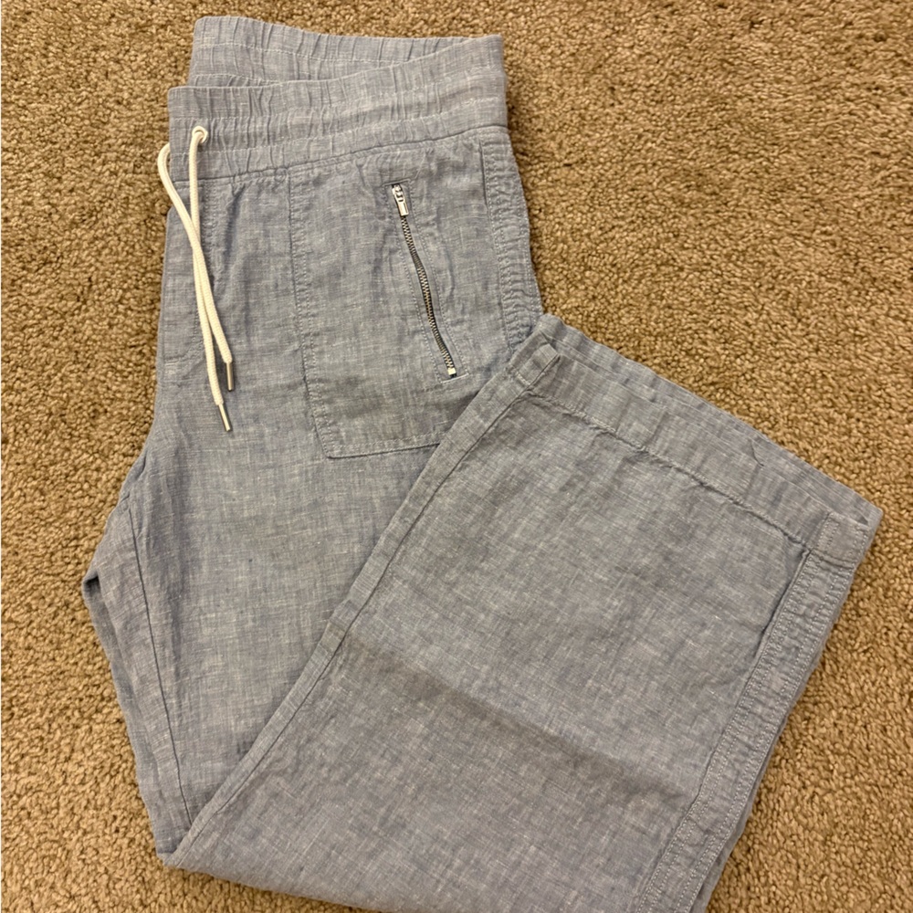 Athleta Retreat Linen Wide Leg Pant